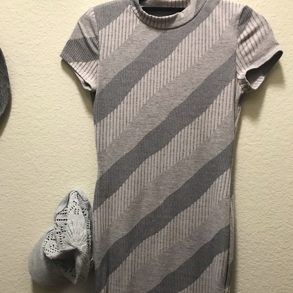 Stripped mini dress